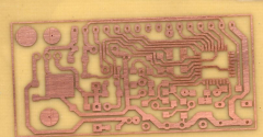 PCB Atmega8 obudowa TQFP 32 - metoda TT