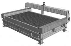 Wycinarka wodna; obszar roboczy:3050x2050; - masa stołu XYZ (bez wanny) 1400kg