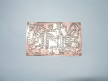 Pierwsza grawerka PCB strona bottom .