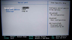 ustawienia serial port