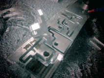 Frezowanie aluminium grubości 20mm frezem 6mm.