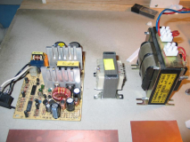 Zasilacze od lewej: do turbo (z kompa-dzięki DALI), do elektroniki i do grzania