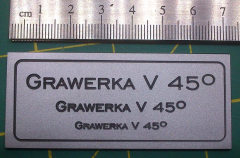 grawerka w dibondzie prototypowym sklejkowcem 10mm