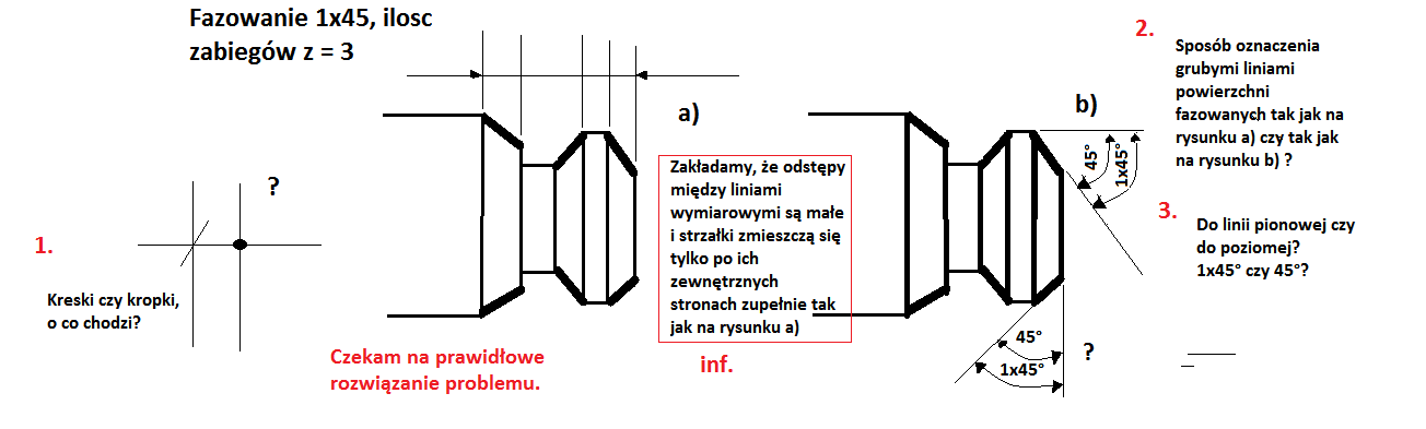 Fazowanie Rysunek Techniczny Maszynowy Cncinfopl