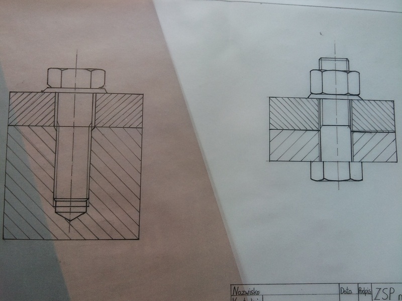 Połączenie Za Pomocą śruby Połączenie śruba I Nakrętka